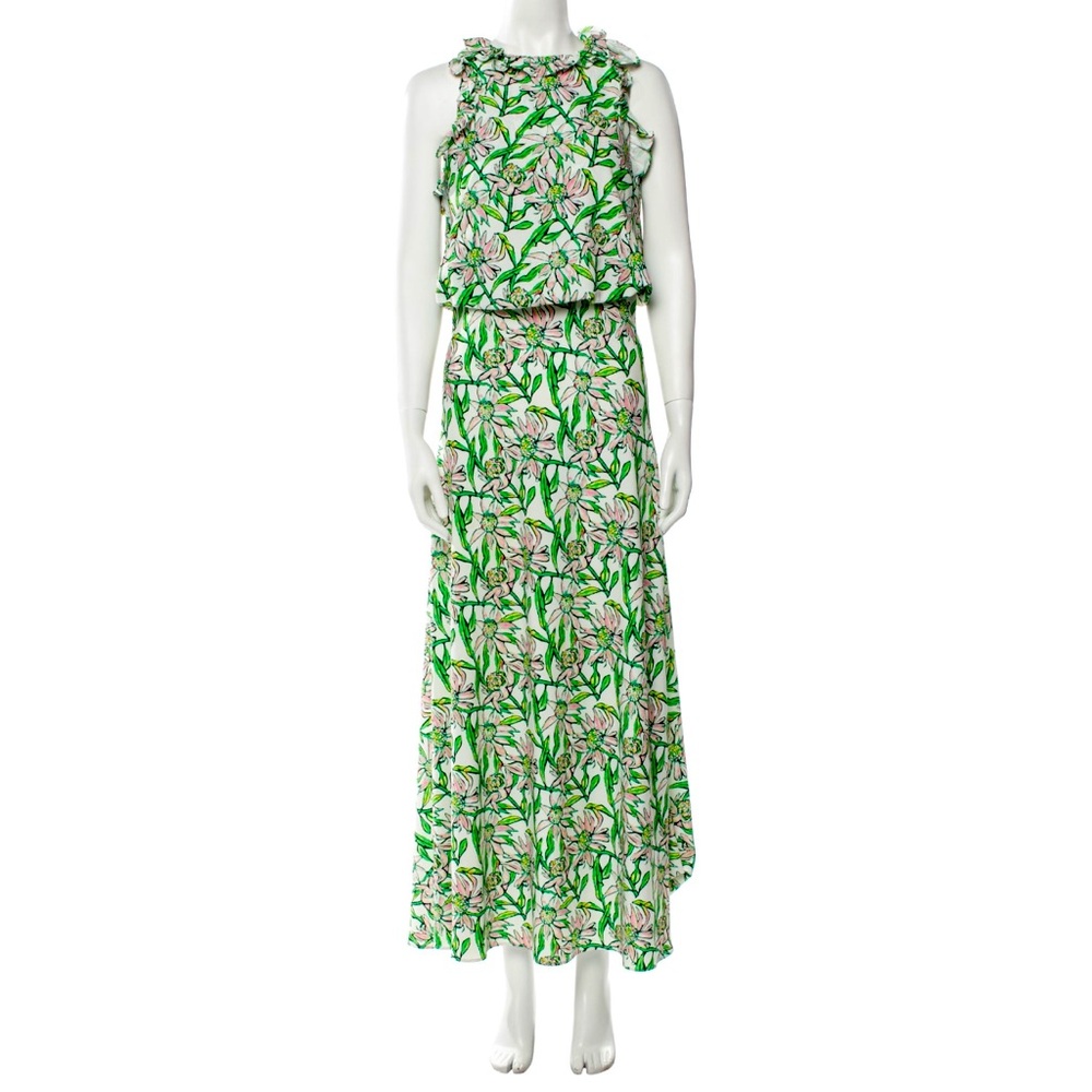 Dodo Bar Or Floral Green and Pink Dress